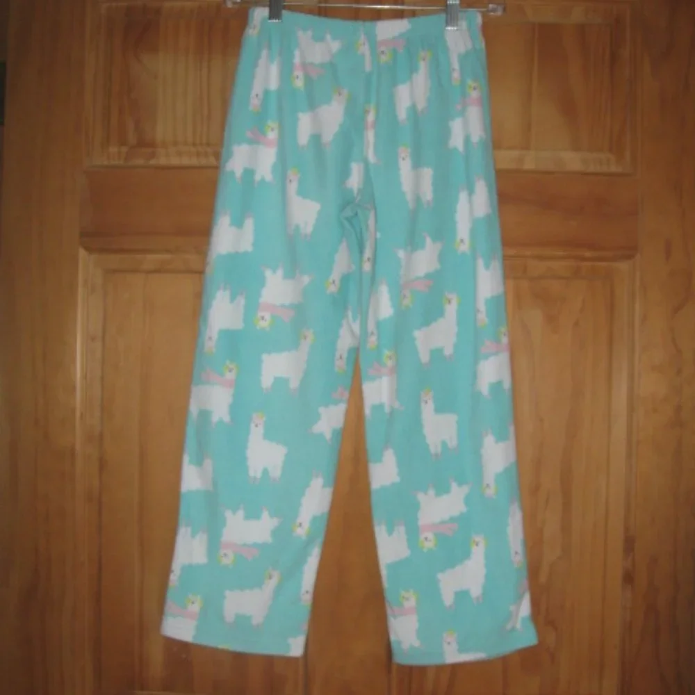 5/$20 Girls Carter's Fleece Llama Pajama Pants